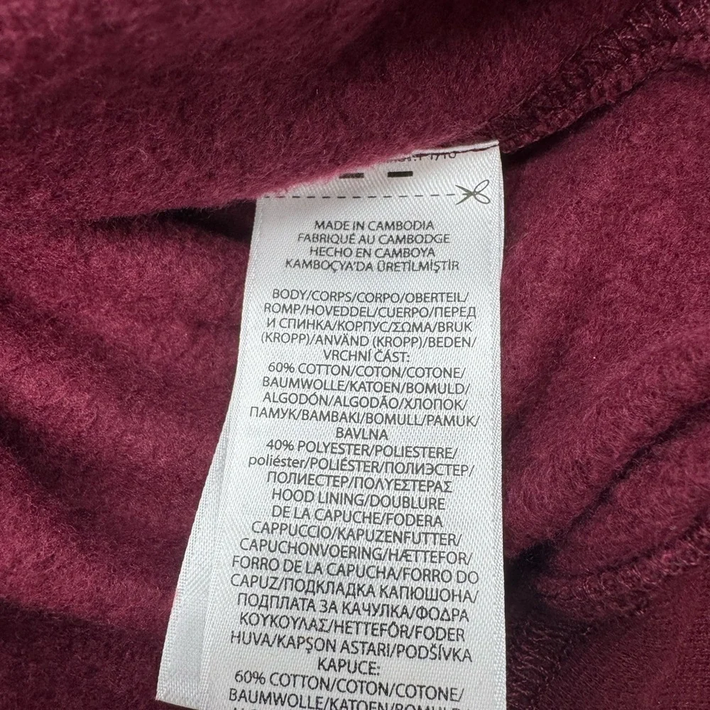 Polo‎ Ralph Lauren Maroon Hoodie with Embroidered 3 Pony Graphic, Size XL